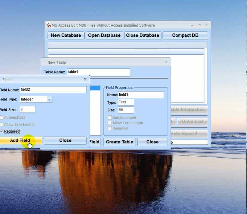 MS Access Edit MDB Files Without Access Installed Software