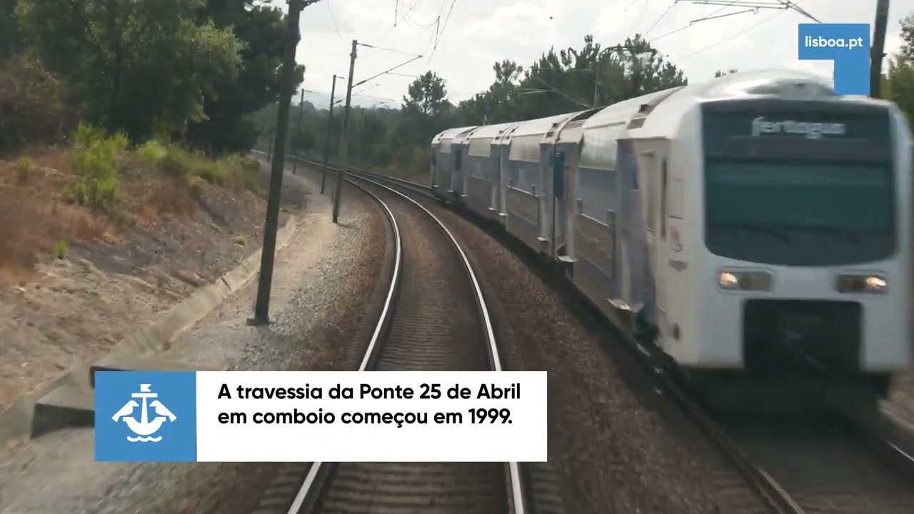 O comboio que une margens