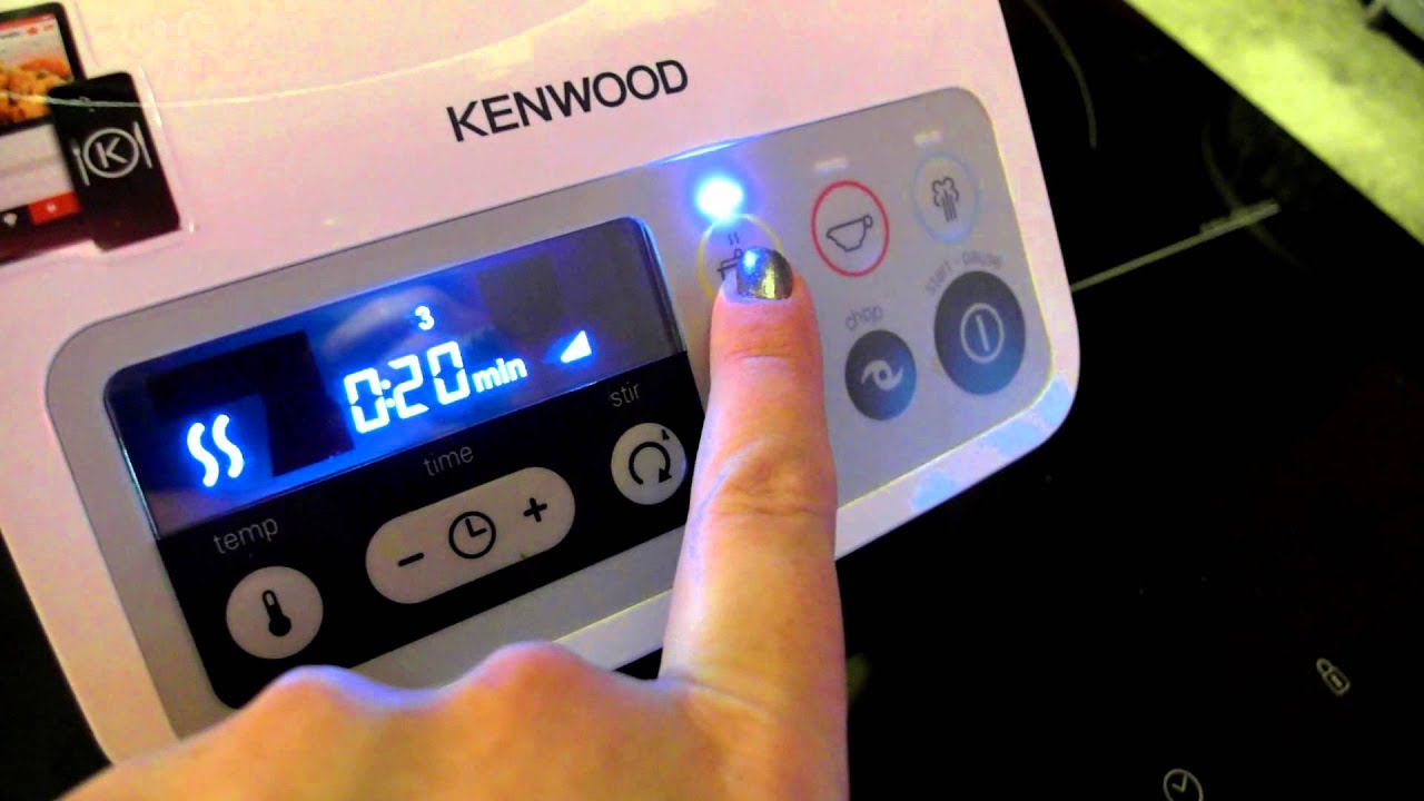 Les Numériques : Robot cuiseur multifonctions Kenwood kCook test, panneau de commande