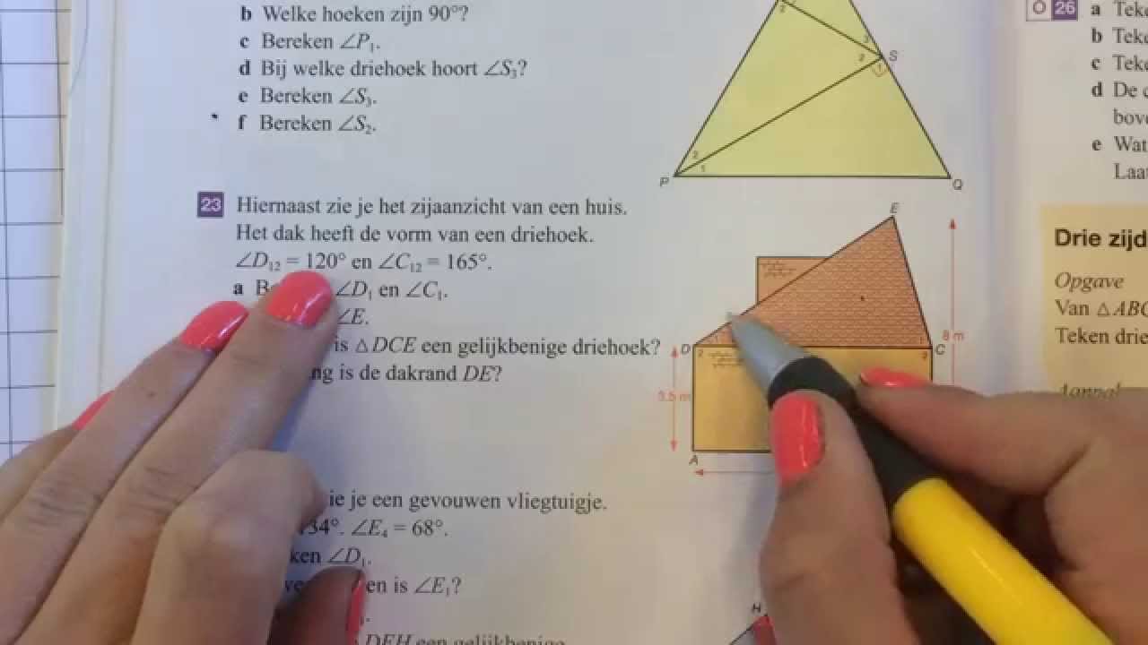 Hoek berekenen (dak van huis)