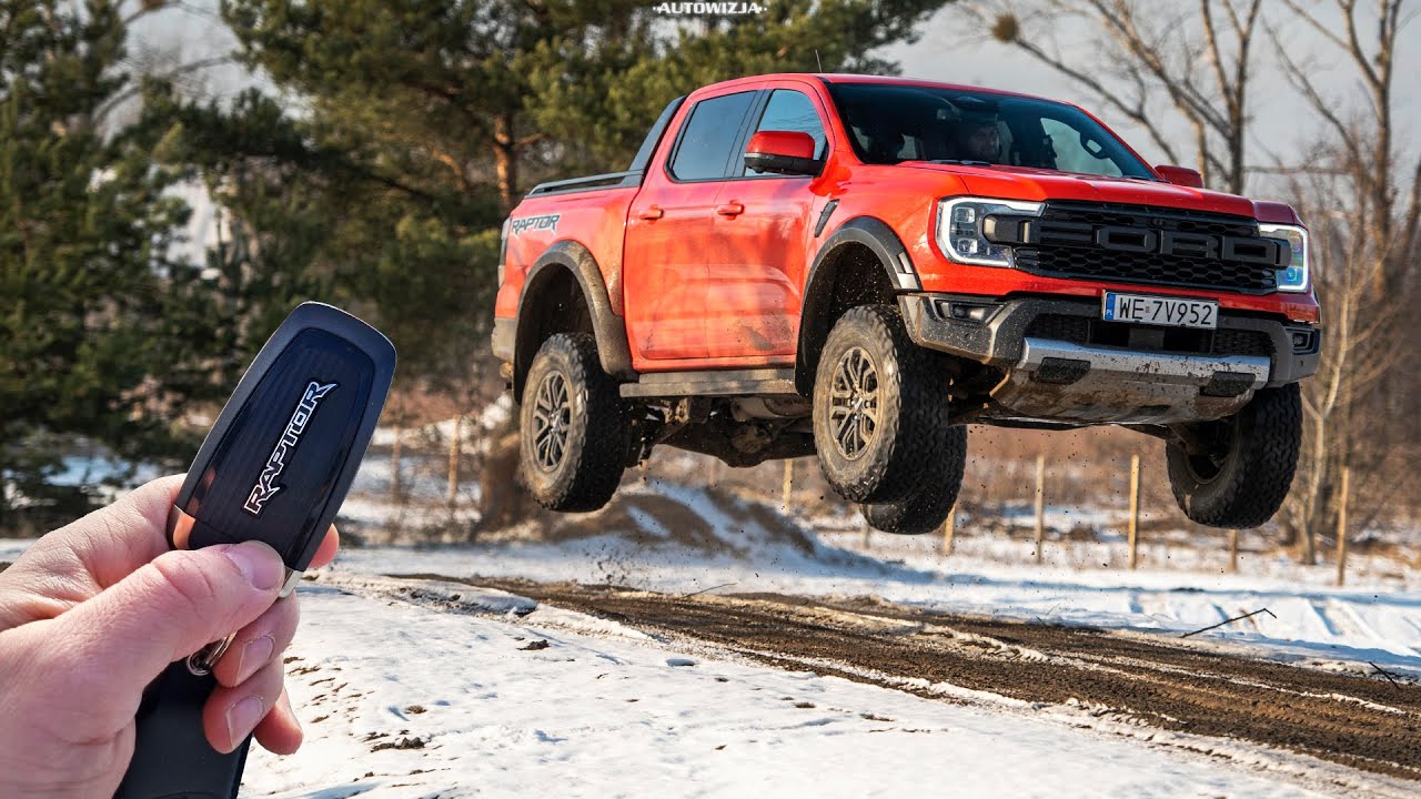 Ford Ranger Raptor 3.0 V6 Twin Turbo EcoBoost TEST Nauka Latania [4k]