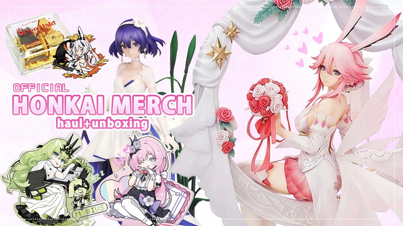 the prettiest yae sakura figure 🌸 honkai merch haul & unboxing