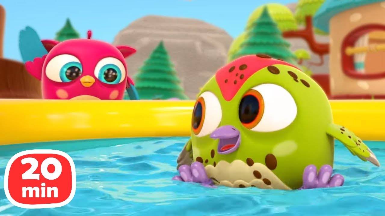 HopHop Cartoons für Kinder. Spielen und lernen. Hop Hop die Eule - 4 Folgen am Stück