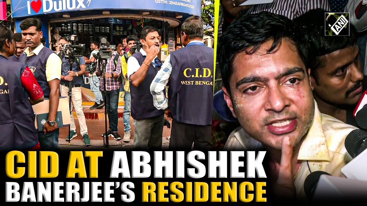 CID officials reach residence of TMC leader Abhishek Banerjee for inquiry