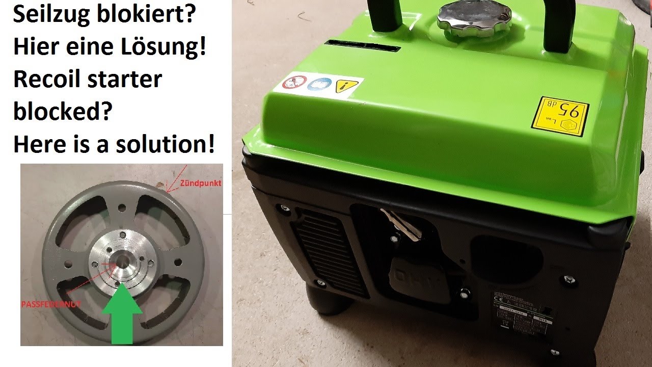 Notstromgenerator Stromerzeuger defekt Achse gebrochen flywheel zipper ste1200iv ste1100iv sg1200