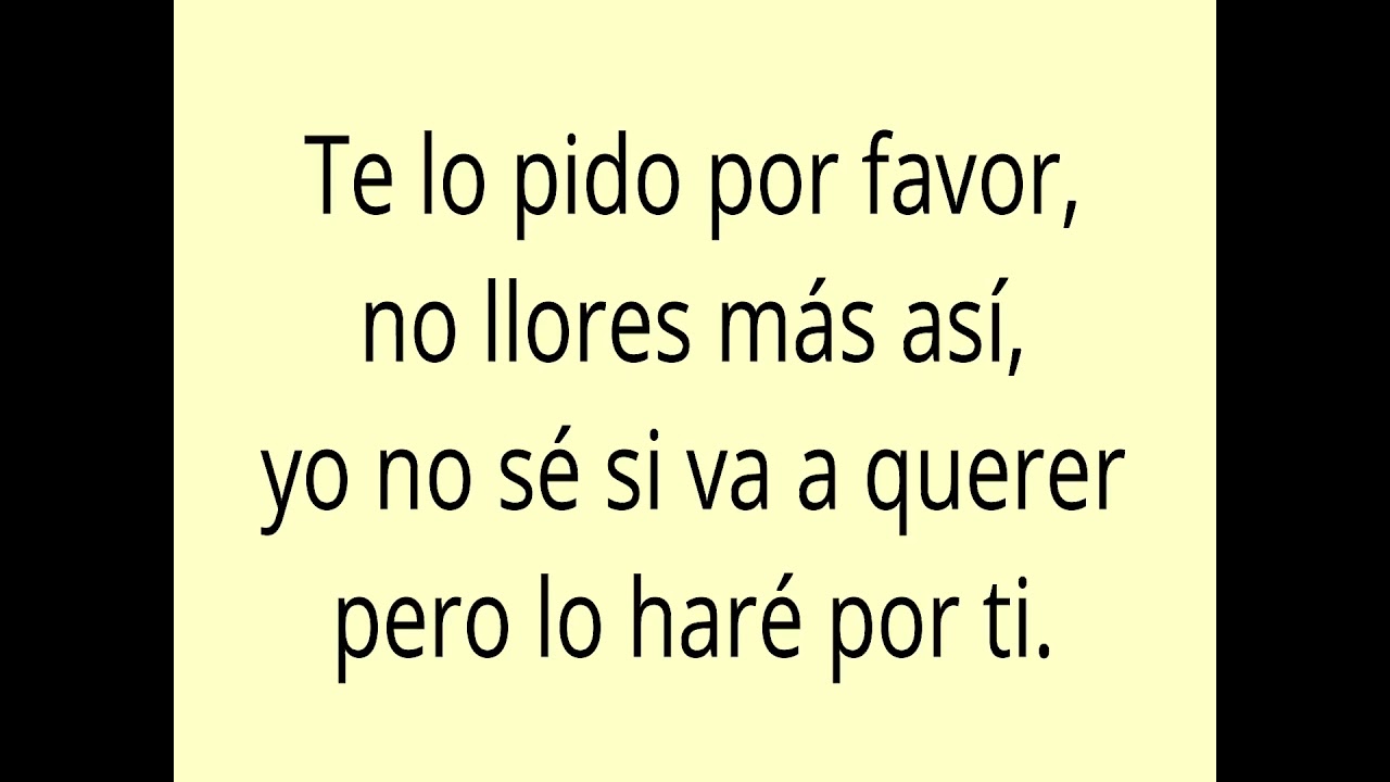 AMOR IMPOSIBLE LETRA - CAMELA