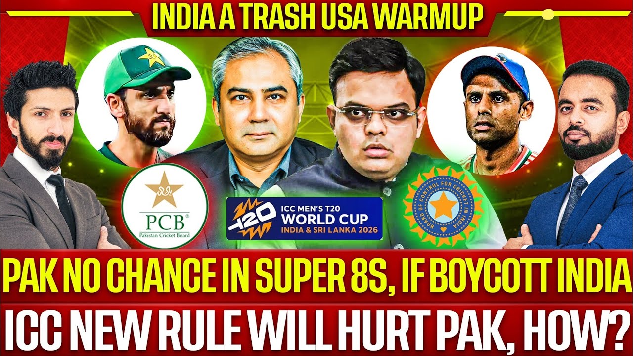 ICC new Rule will Hurt Pak, How? | Pak Big Trouble in Super 8s, if Boycott India | India A Trash USA