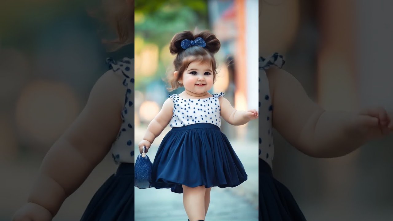 Stylish Baby Fashion Show #cutebaby #aishorts #ai #babygirl #catwalk #fashion #babygirl