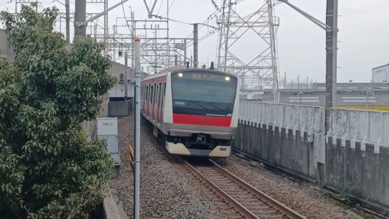 京葉線E233系5000番台千ケヨ505編成快速東京行通過動画