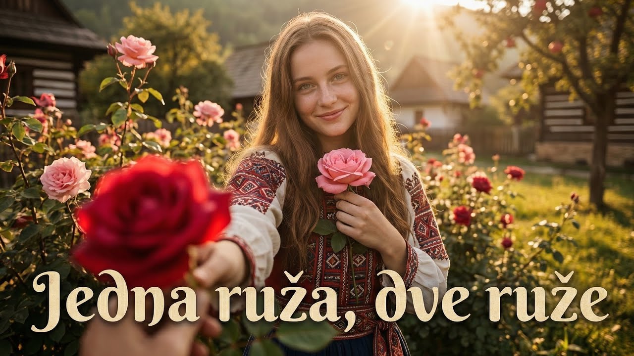 Jedna ruža, dve ruže 🌹 Slovenské ľudovky ❤️ SpievAI Srdcom