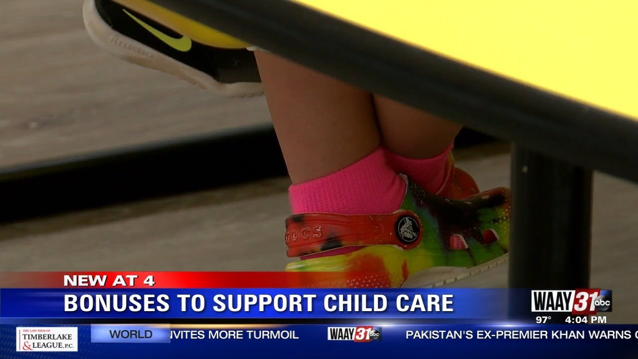 Alabama child care workers get $3,000 bonus checks