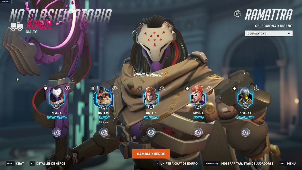 Overwatch 2 | FULL TANK | Ramattra | MulticlassWoW | Escolta | P2