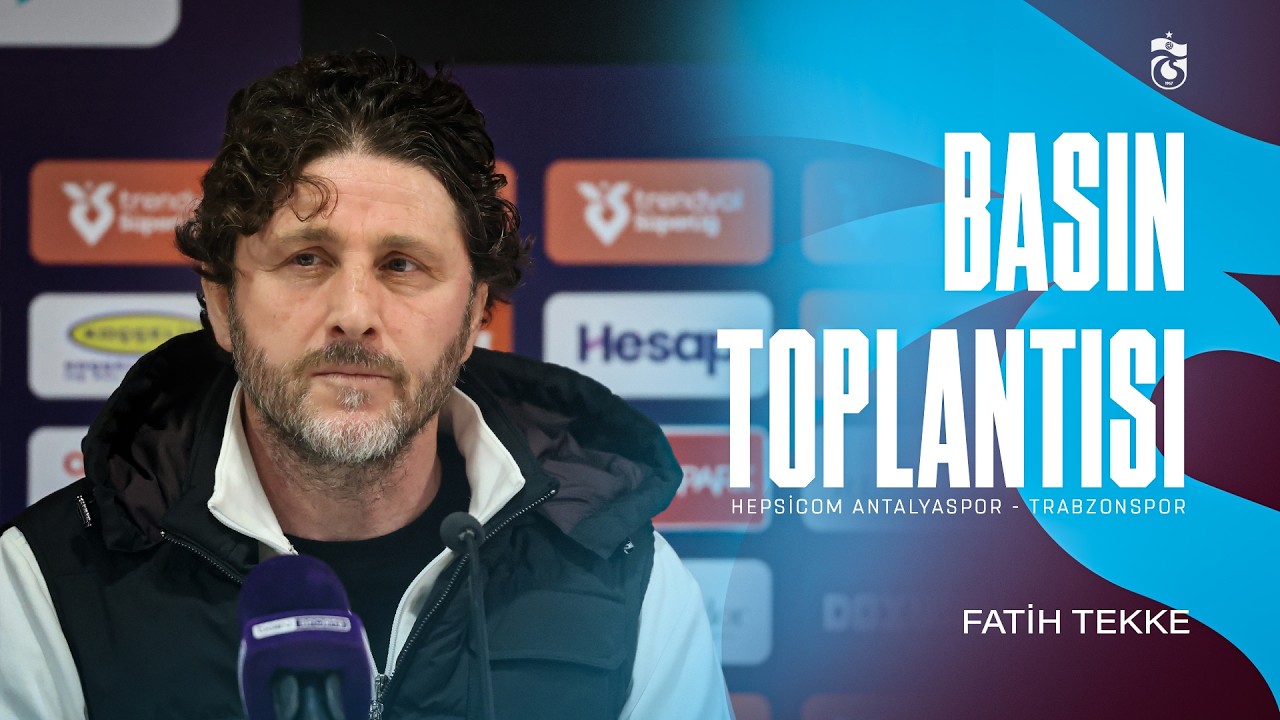 Teknik Direktörümüz Fatih Tekke'nin Hesapcom Antalyaspor maçı değerlendirmesi