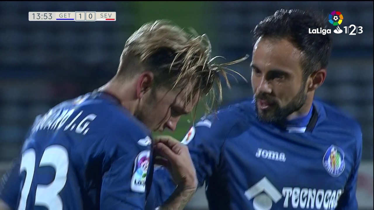 Golazo de &Aacute;lvaro Jim&eacute;nez (1-0) Getafe CF vs Sevilla Atl&eacute;tico