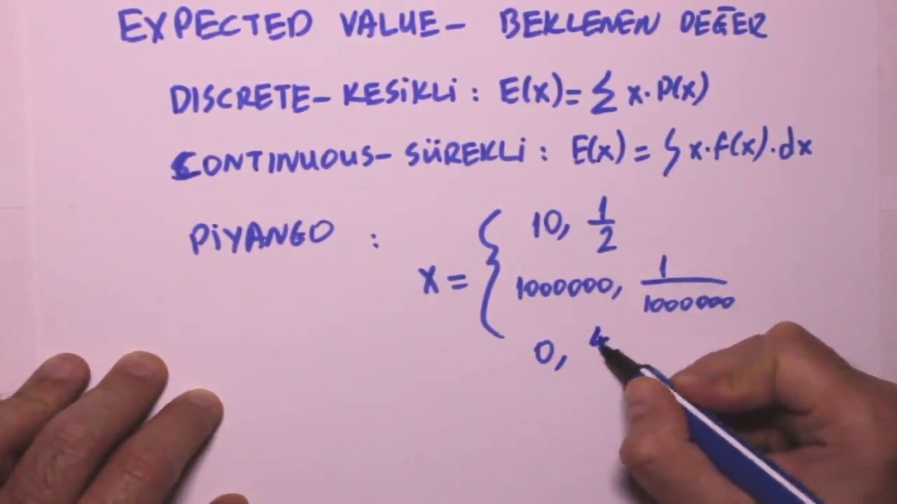 Beklenen değer (Expected value) (1/2)