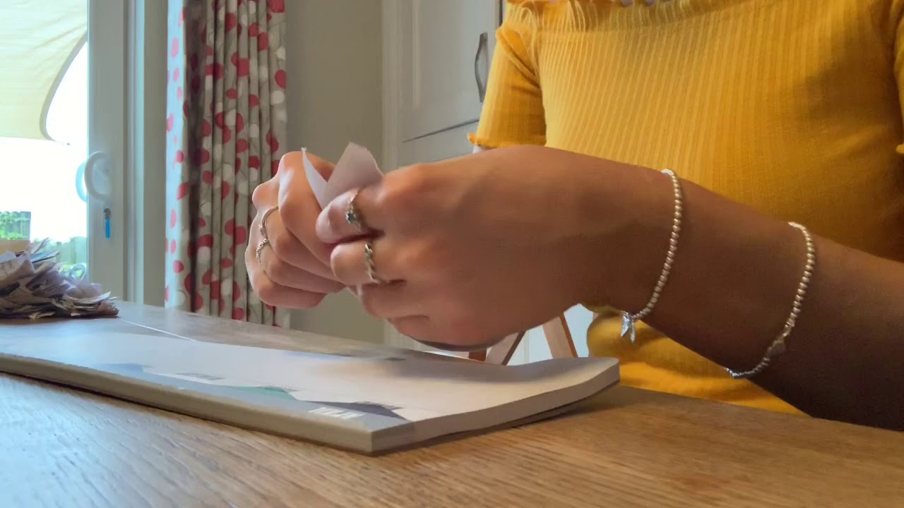 ASMR Soft Spoken/Whispered Paper Ripping/Sorting, Page Turning & Card Cutting
