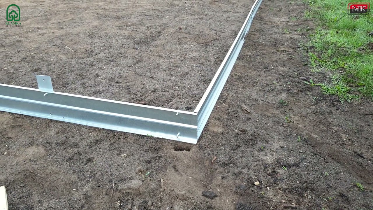 Šiltnamio KLASIKA TUBE 12 m2 (3 x 4 m) rinkimas