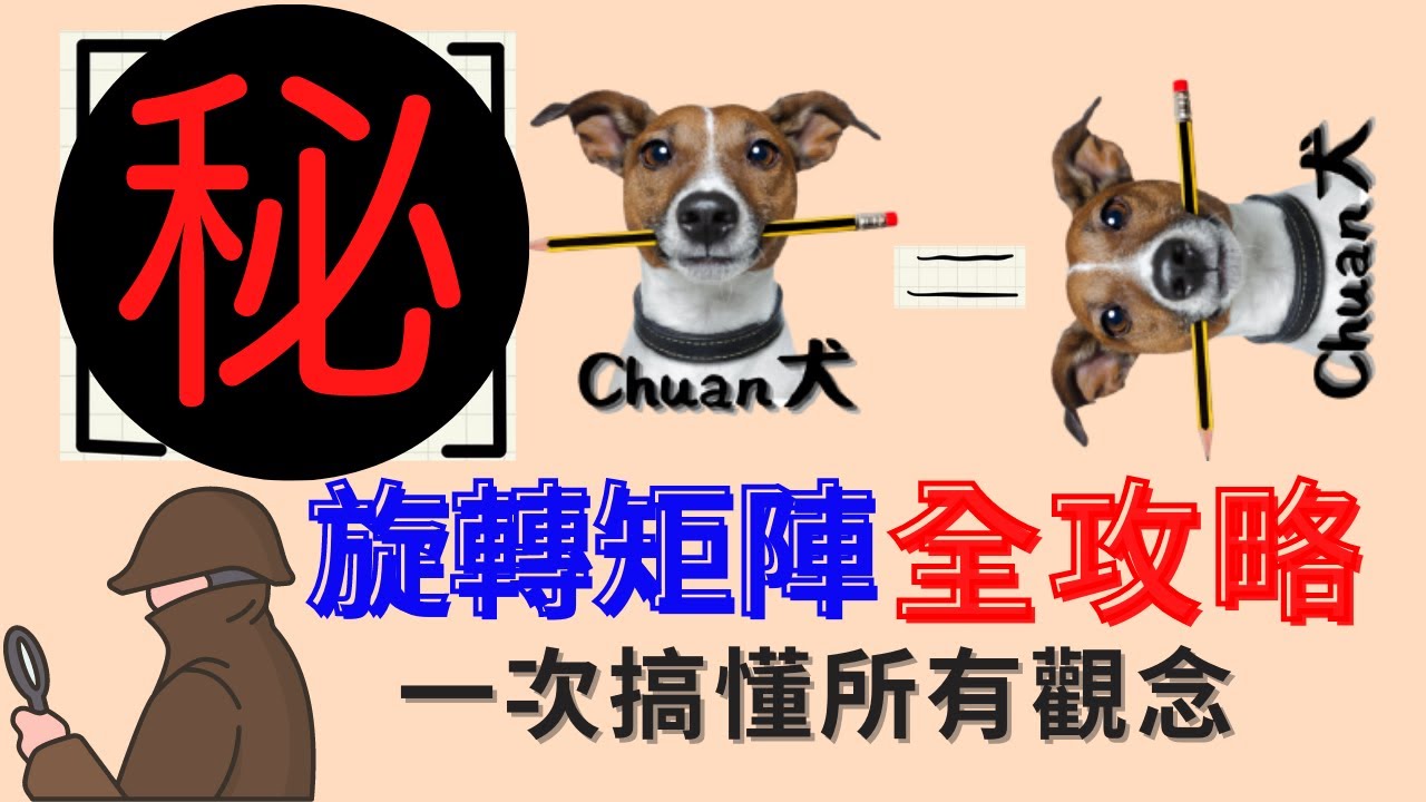 【旋轉矩陣 Rotation Matrix】轉起來！一次搞懂所有觀念 | 全攻略 | 觀念講解