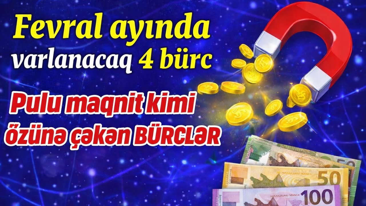 Fevral ayında varlanacaq 4 bürc - Fevral 2026 ən şanslı 4 bürc olacaq 🔮💸