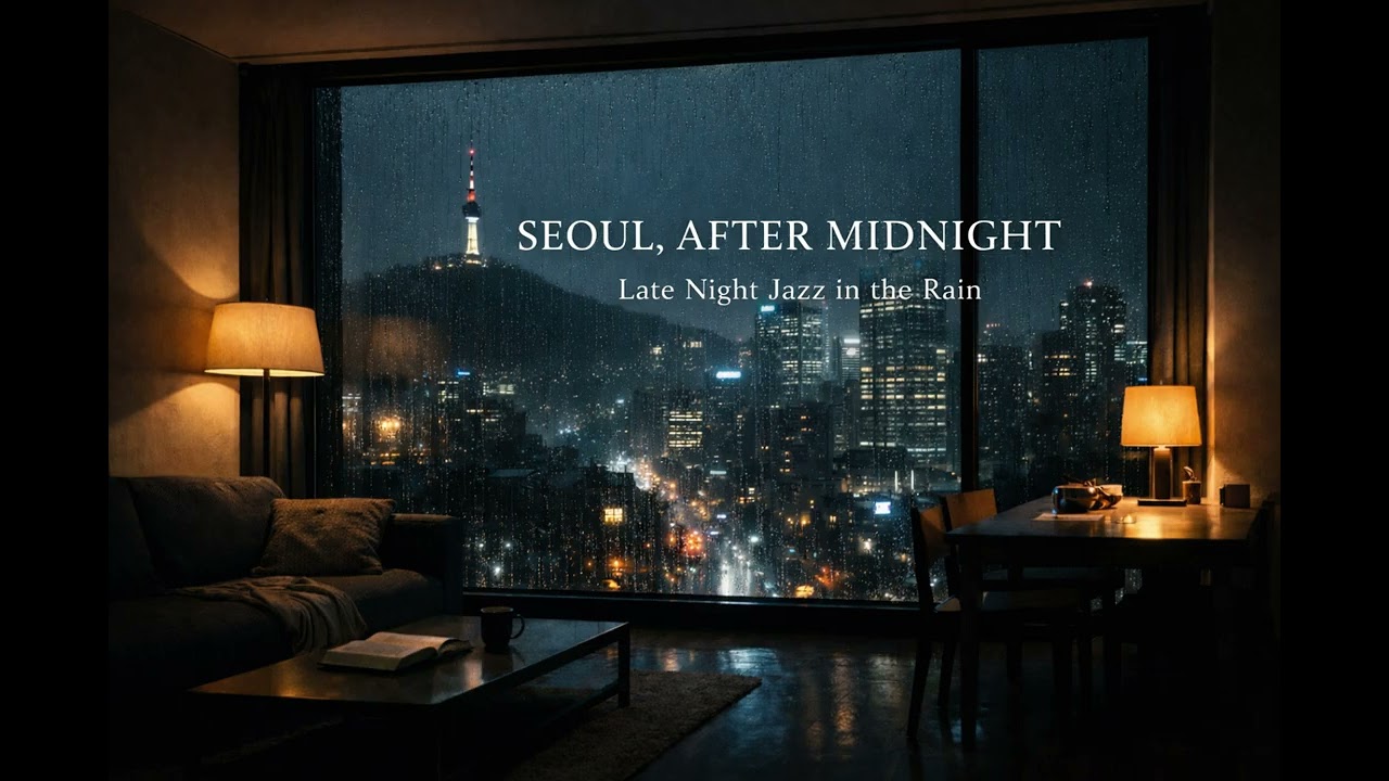 After Lights Off — Rainy Seoul at Night | Late Night Jazz to Slow Your Thoughts
