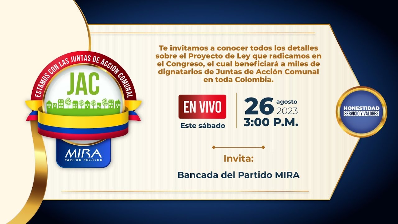 En Vivo: ¡Estamos con las Juntas de Acción Comunal! #MIRAconLasJAC