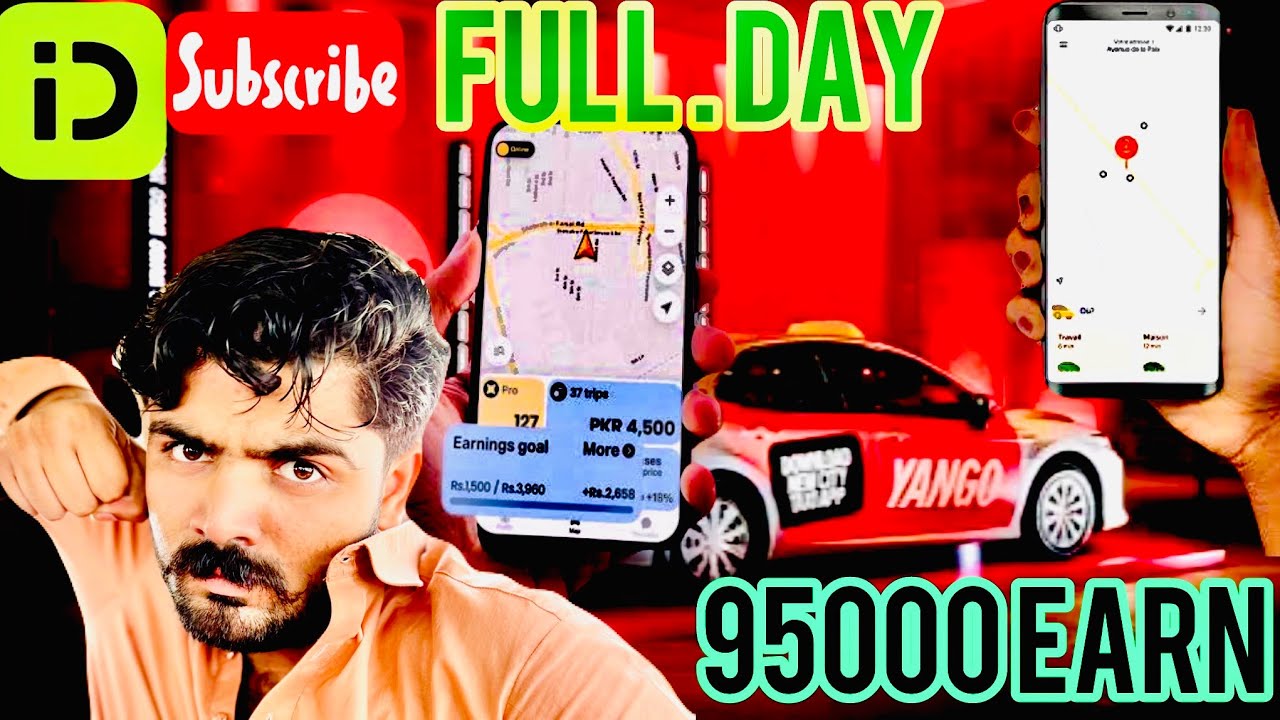 Full Day Earning (9500) Daily vlog |yango & Indrive| online Taxi
