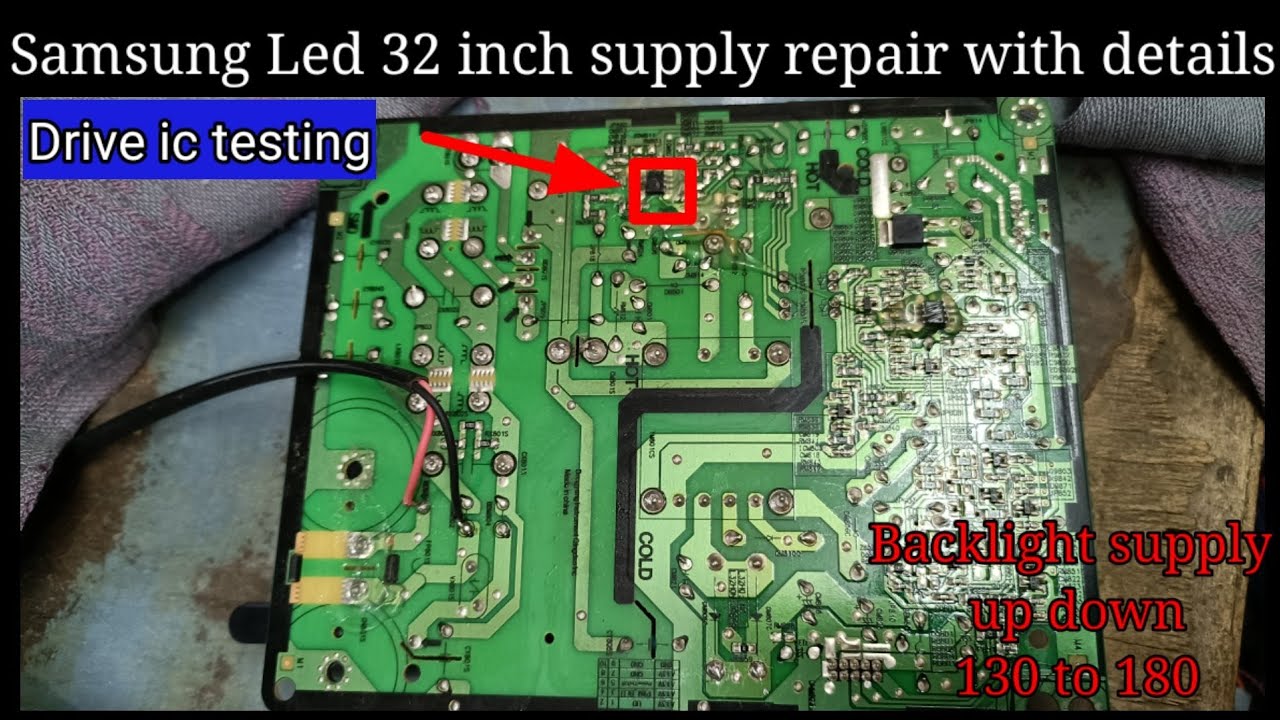samsung led tv main 13 volt supply missing solutions!! Samsung led tv 32 inch power supply repair!