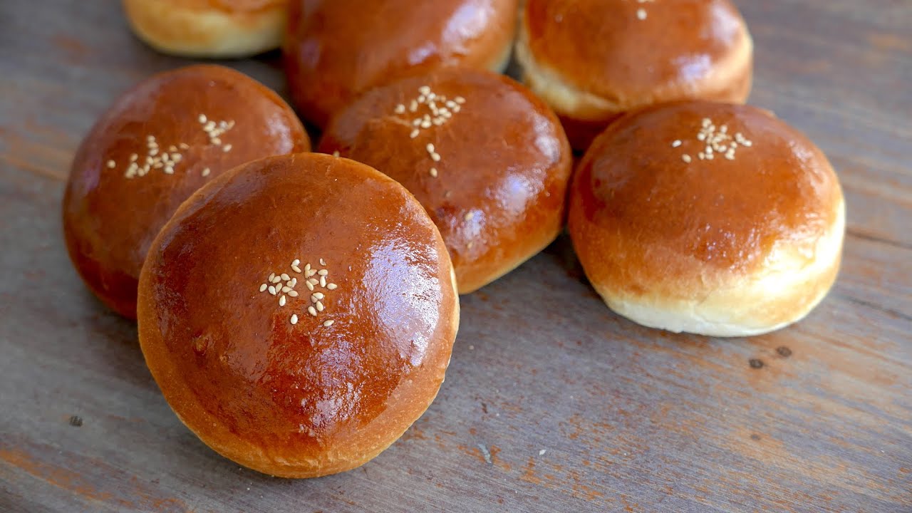 Brioche Buns for Burger with KitchenAid Stand Mixer | wa's Kitchen