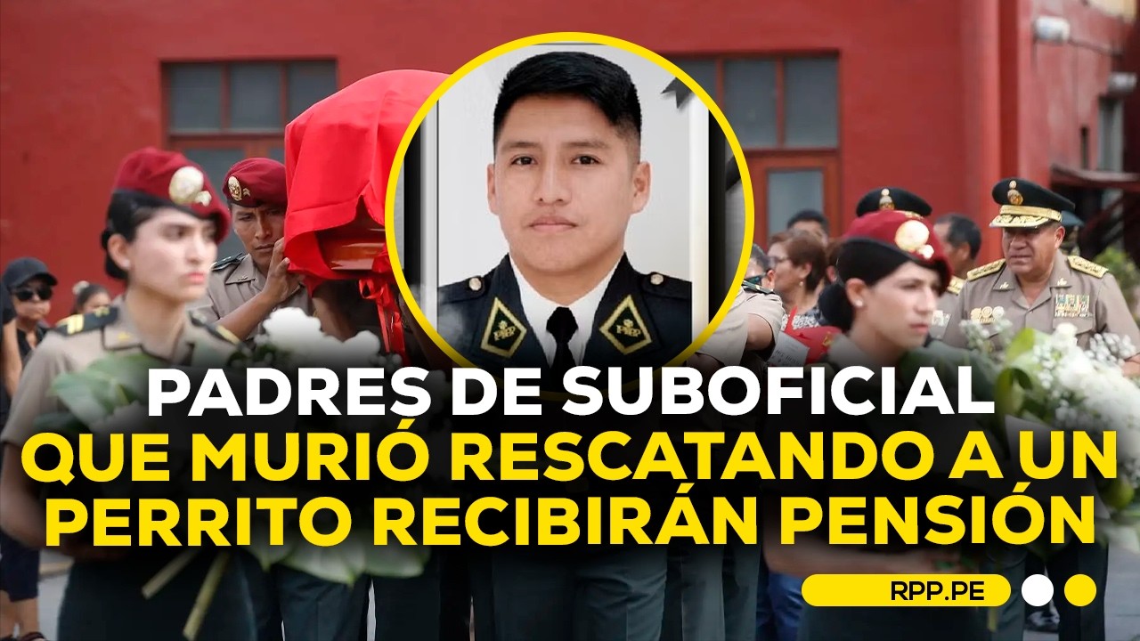 Padres de agente que intentó rescatar a perrito recibirán pensión tras ascenso póstumo #DESPACHORPP