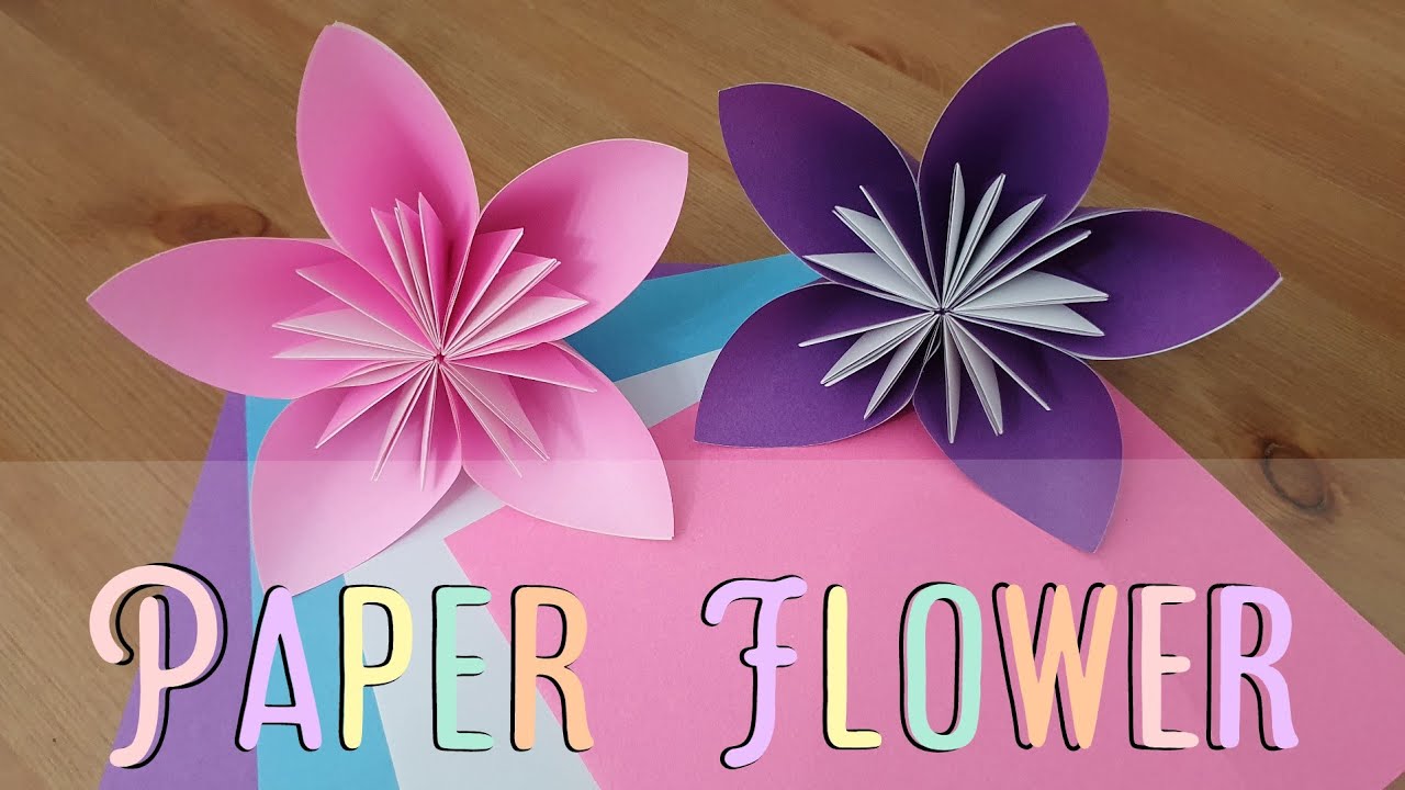 Easy Paper Flower || Paper Craft وردة بالورق