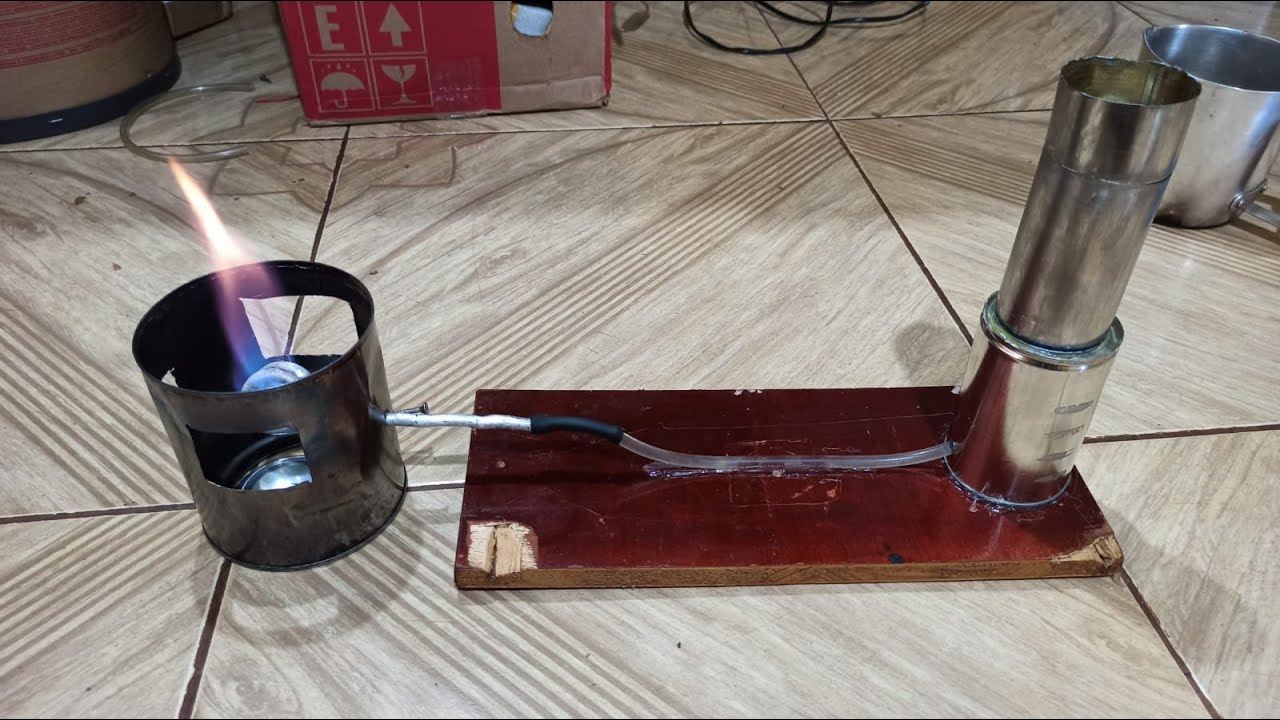 Como Fazer Fogão a Vapor de Álcool - Rocket Stove