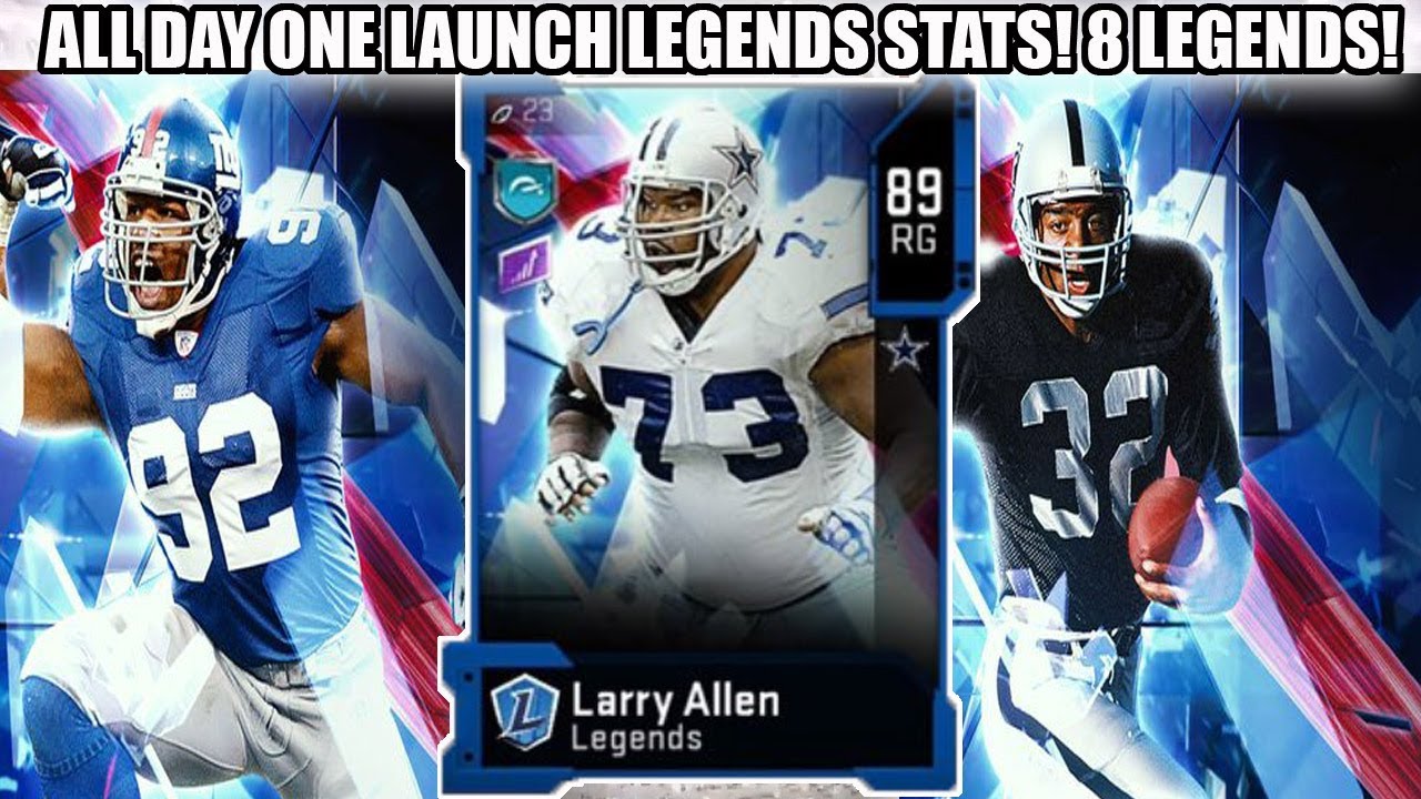 ALL DAY ONE LAUNCH LEGEND STATS! MARVIN HARRISON, ELWAY, BROOKS AND MORE! | MADDEN 20 ULTIMATE TEAM