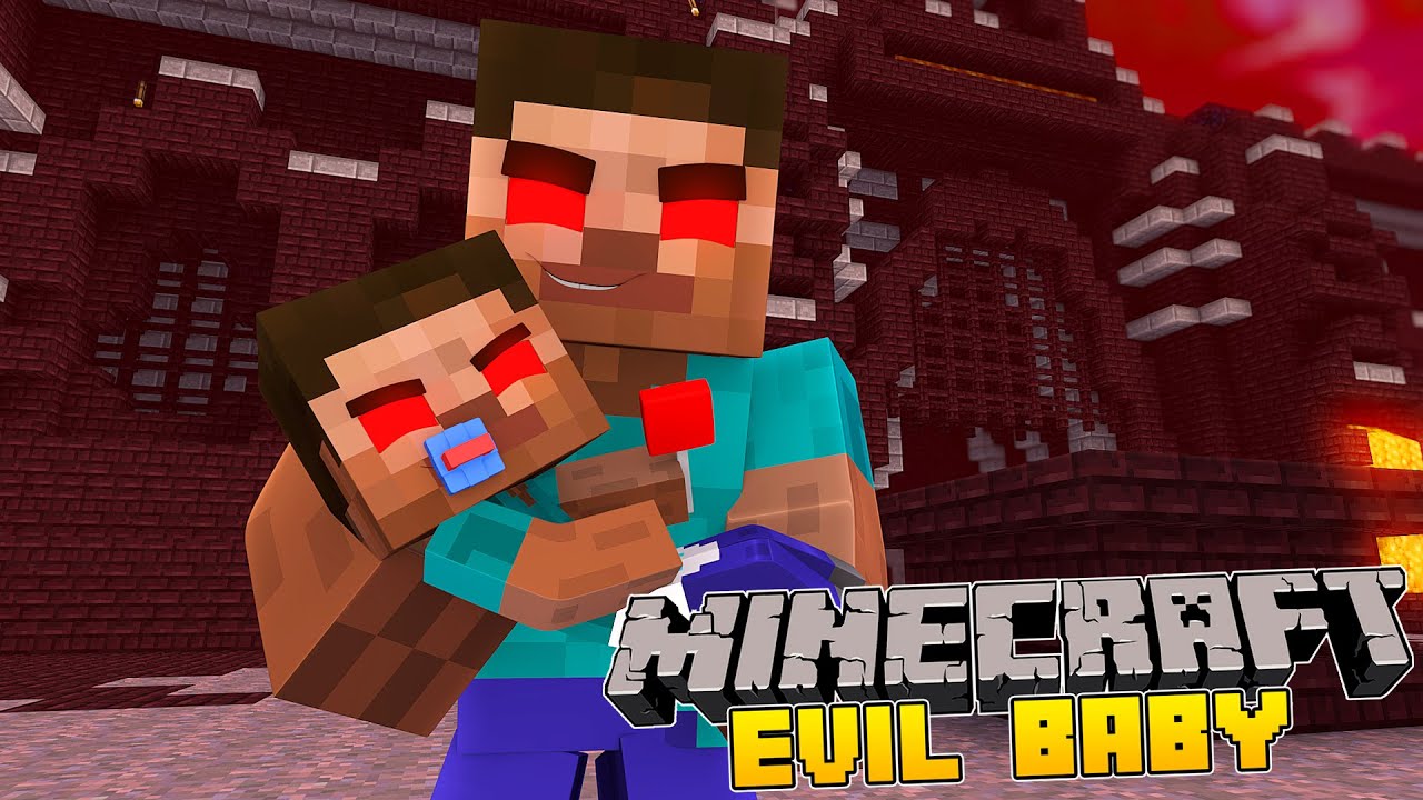 Minecraft-Little Carly-EVIL HEROBRINES BABY REVENGE!!