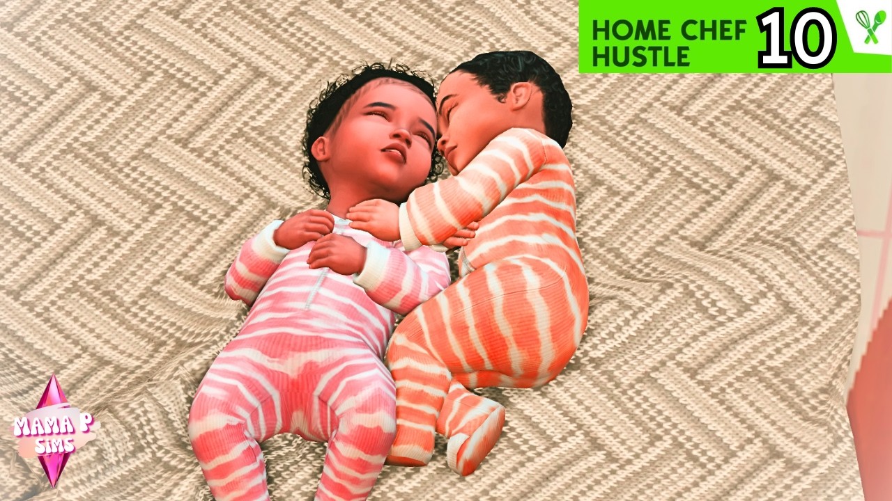 Watch me STRUGGLE with Infant Twins in The Sims 4😭🥲🍼 -Home Chef 10