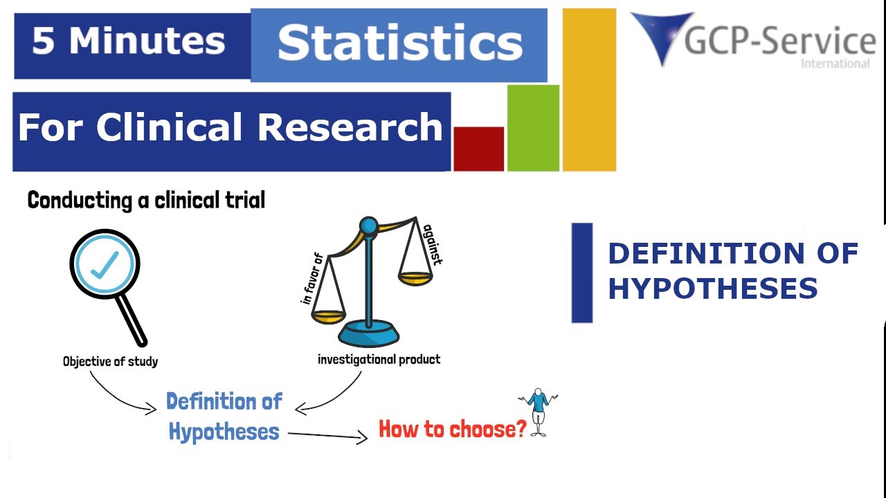 5 Minutes statistics for clinical research -  Definition of Hypotheses