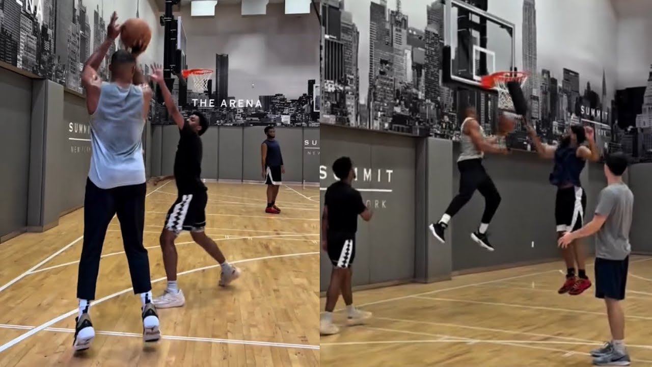 Russell Westbrook shows crazy bounce & shooting preparing for year 18
