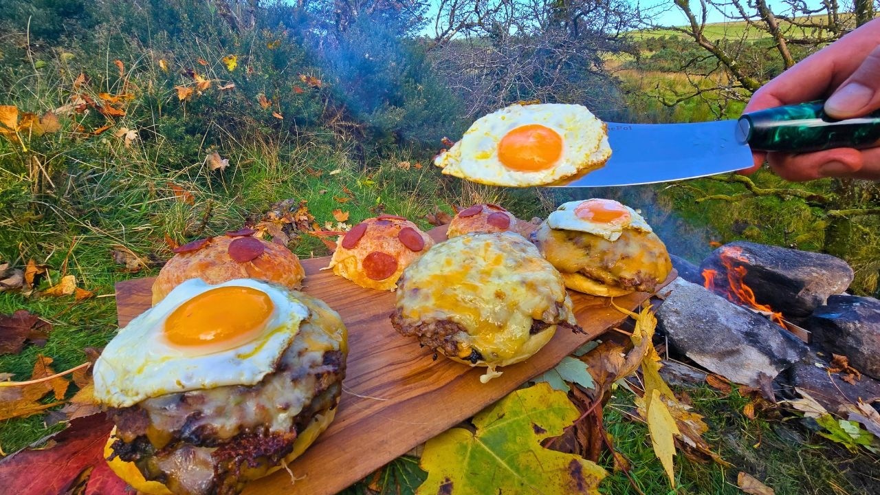 Is this the ULTIMATE BURGER? | ASMR Outdoor Cooking