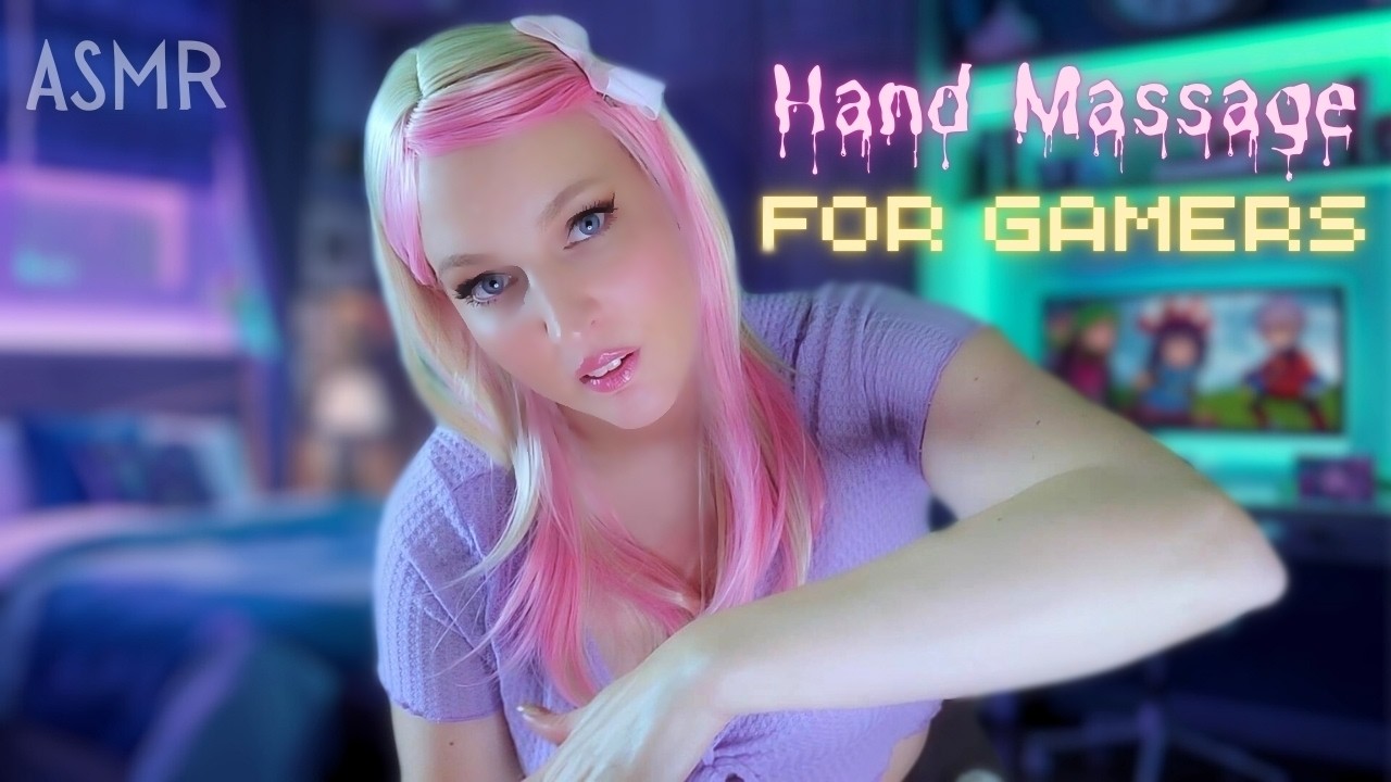 ASMR Girlfriend Massages Your Tired Gamer Hands ♡ Auroriko Takes Care of You (Ultra Soft Whispers)
