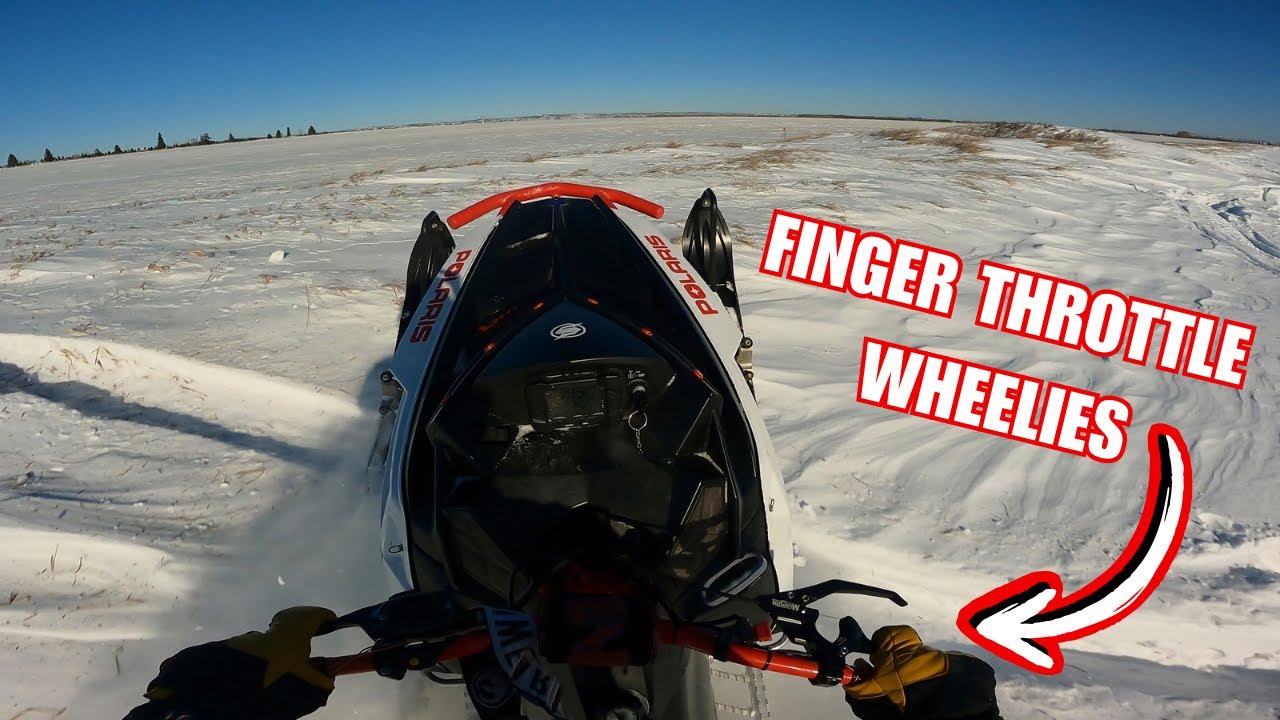 Finally trying a finger throttle on my RMK! (snowmobile POV)