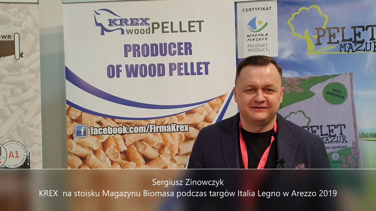 Sergiusz Zinowczyk KREX na targach w Arezzo z Magazynem Biomasa