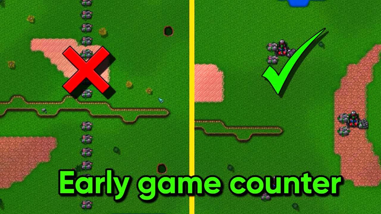 The Secret to Defeating ANY Early Game Rush | Rusted Warfare