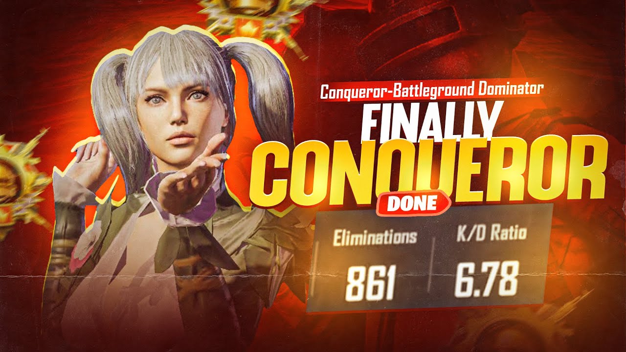 Alhamdulillah Conqueror Done Rank Top 100  - PUBG Mobile - Fm Nasir Yt
