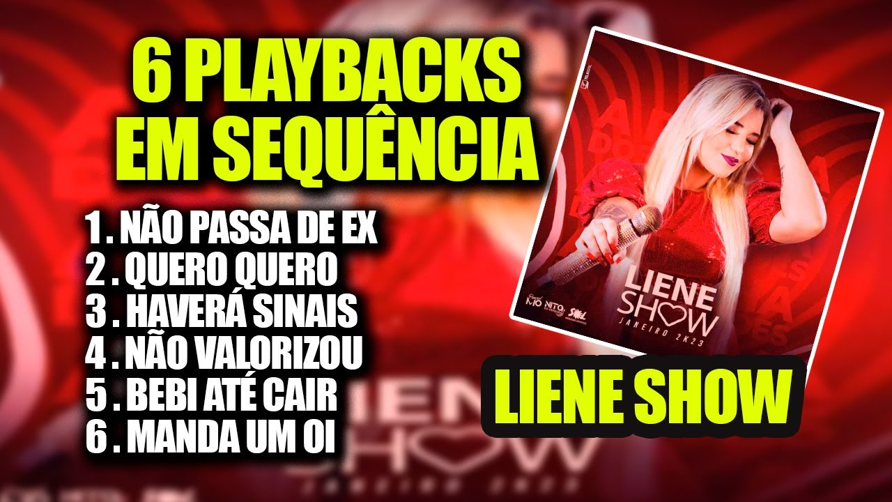6 PLAYBACKS EM SEQUÊNCIA ARROCHA LIENE SHOW - KARAOKÊ LIENE SHOW