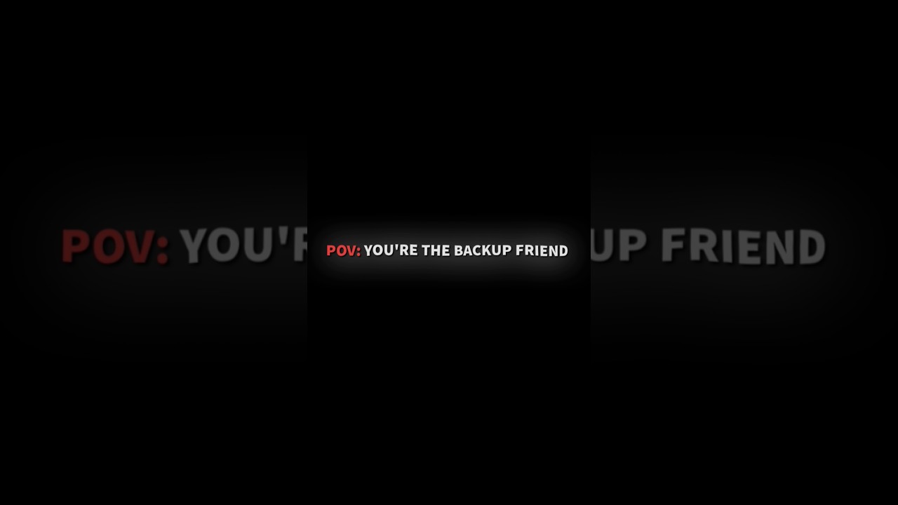 Being the backup friend #vent #mentalhealth #friends #animation #youtubeshorts #sad