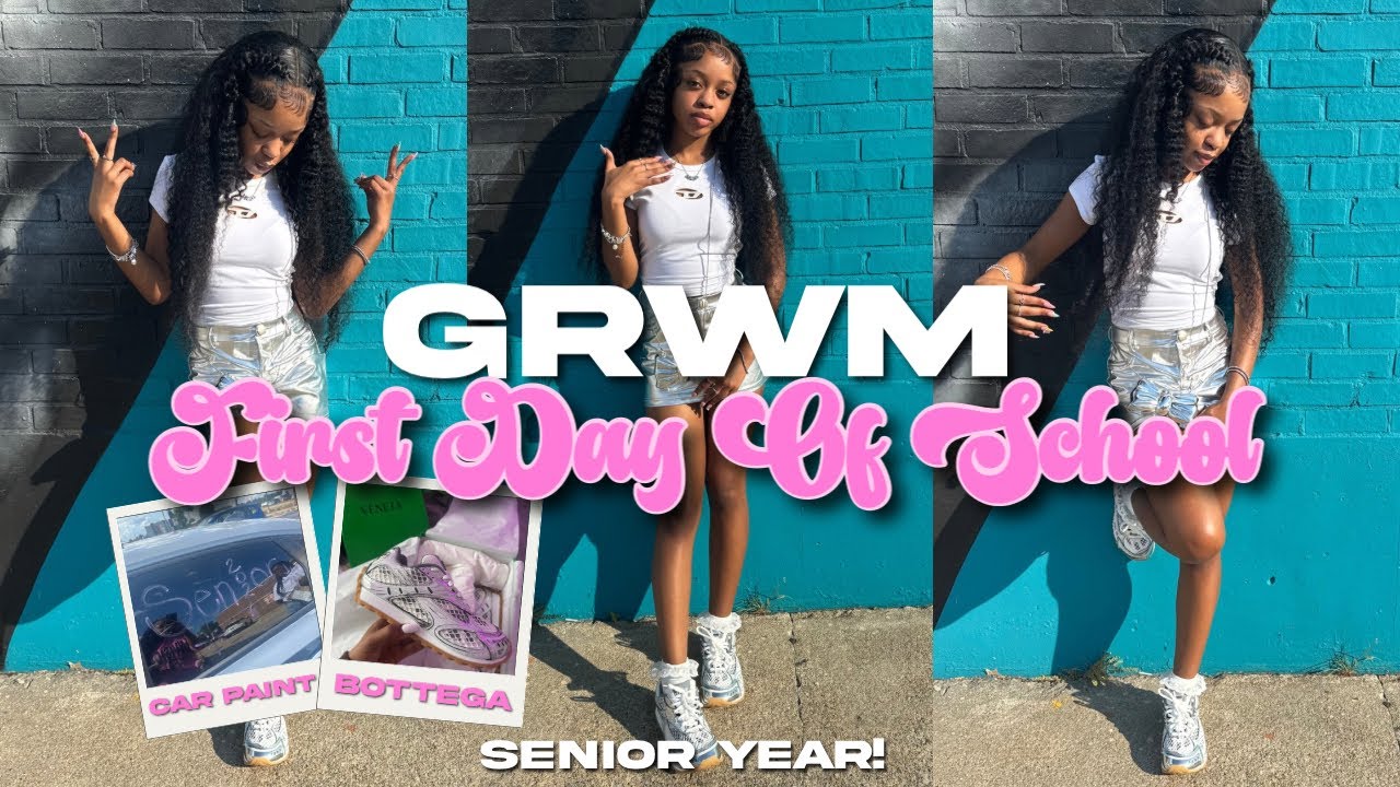 FIRST DAY OF SCHOOL GRWM + VLOG *Senior Edition*