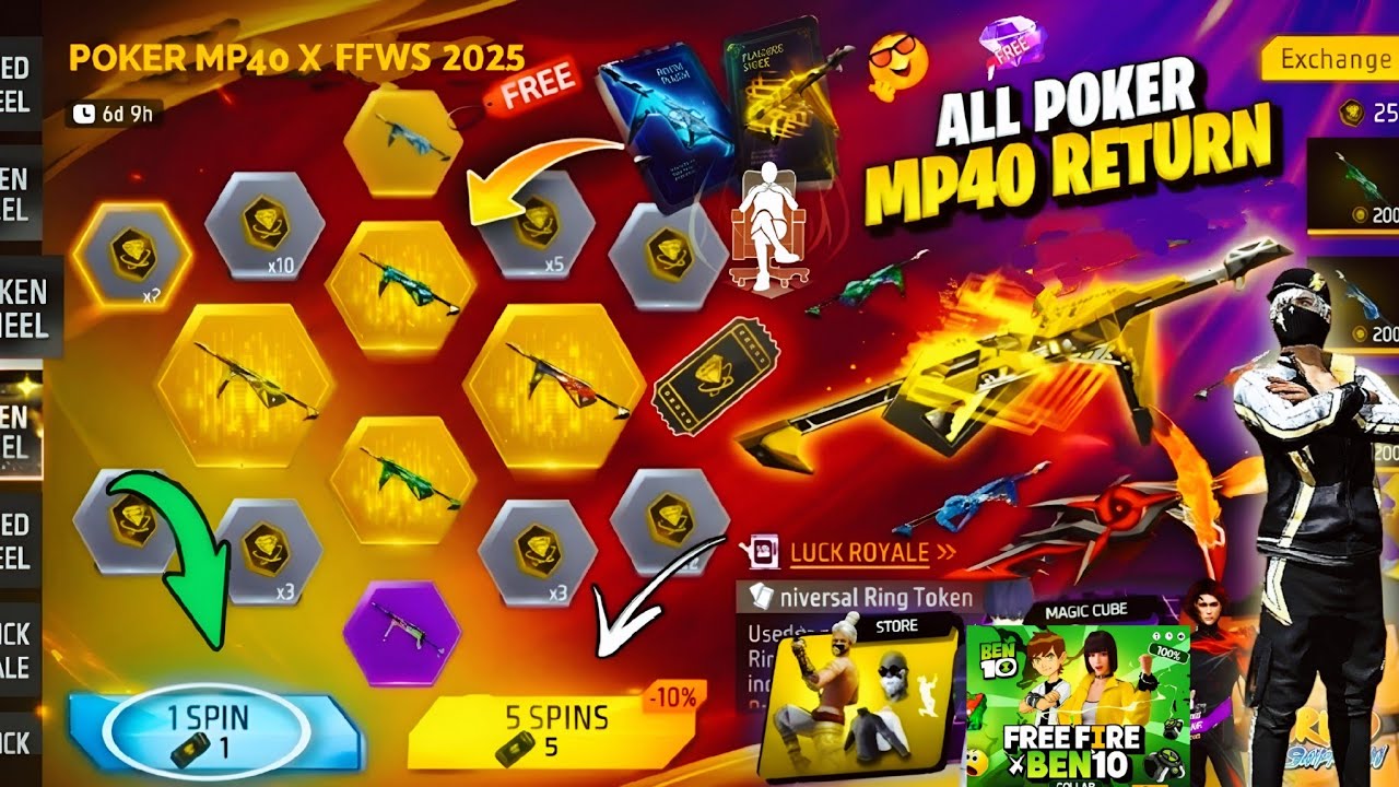 Poker Mp40 Return Confirm💥🤯| Next Ring Ffws 2025 Bundle Return l Free Fire New Event |Upcoming Event