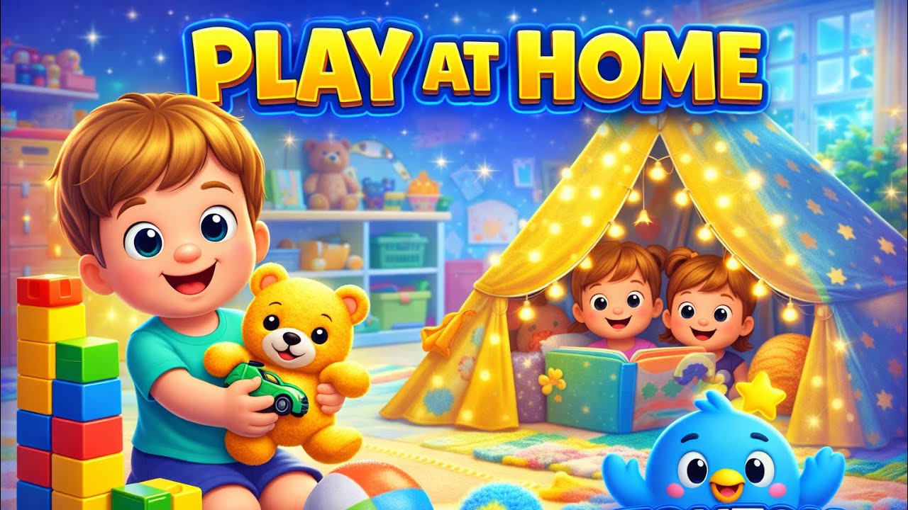 Play at Home Song for Kids | Indoor Activities for Children | Fun Learning Video
