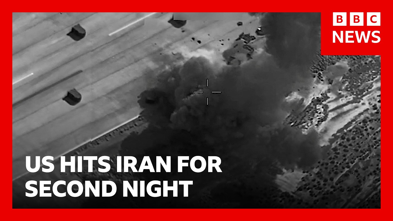 US and Iran launch strikes for second day | BBC News