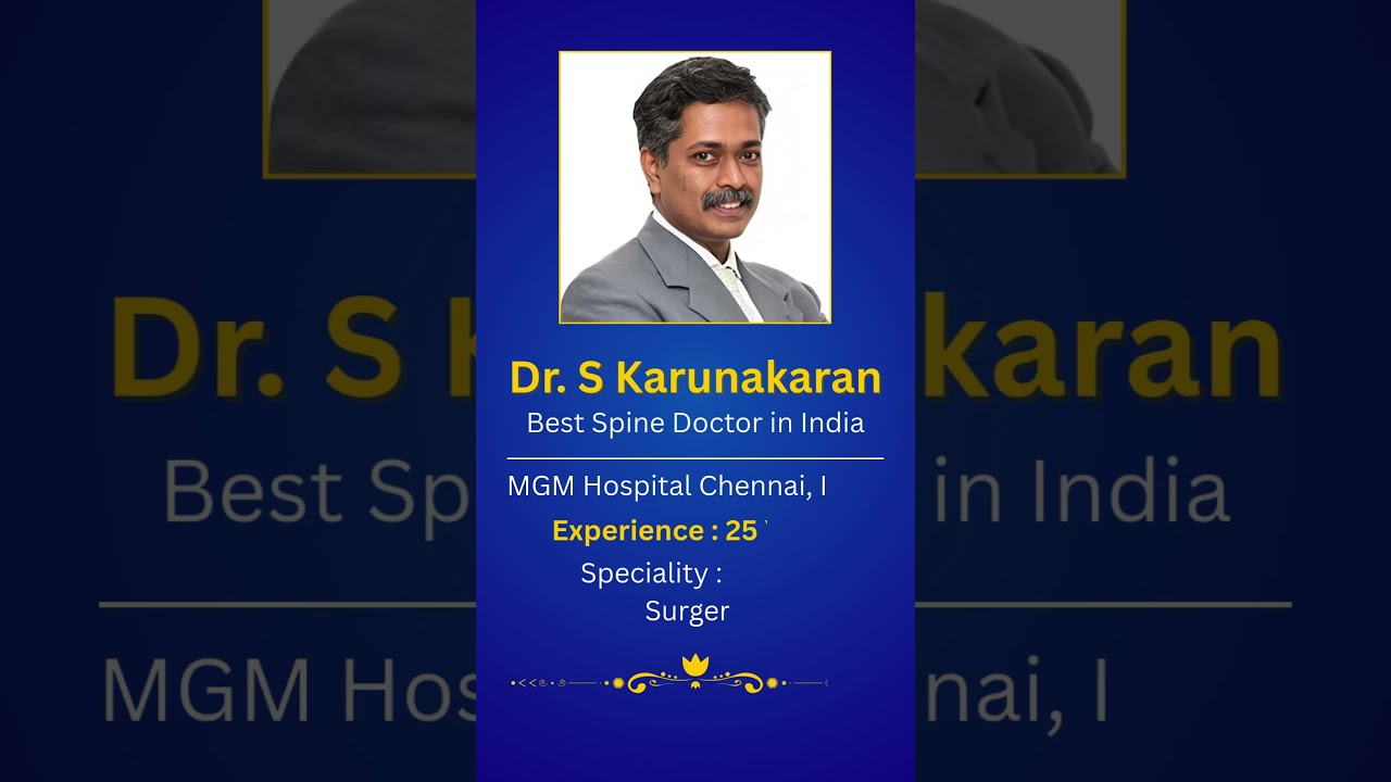 Top 5 Spine Surgeons in India #shortvideo #spinesurgeons