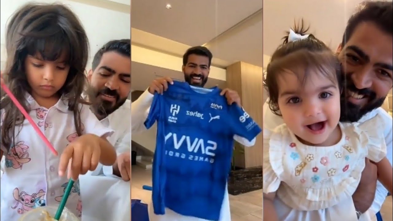 ماتستحين ماتشتهي تشرب بعد ابوها😳عيال سارة الودعاني مع ابوهم😍تحب كريستيانو وهي هلاليه 🤔 سكرة سعد 